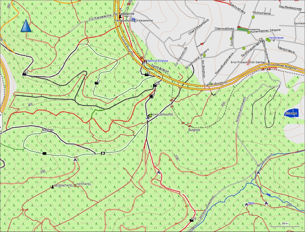 Reit und Wanderkarte
